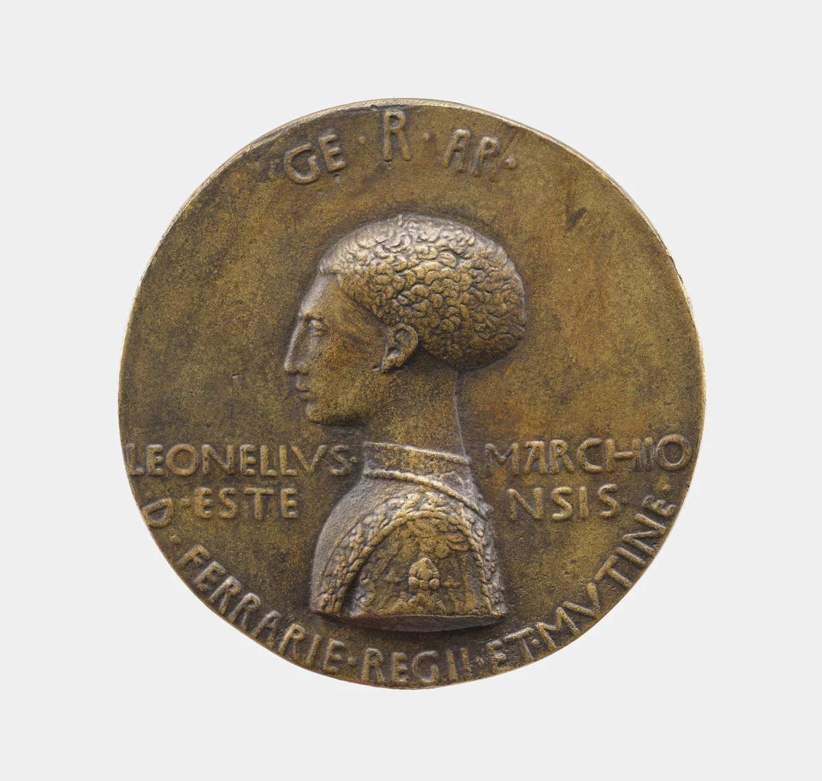 Leonello d'Este, Marquis of Ferrara (1441–50) by Pisanello, metalwork, 1444