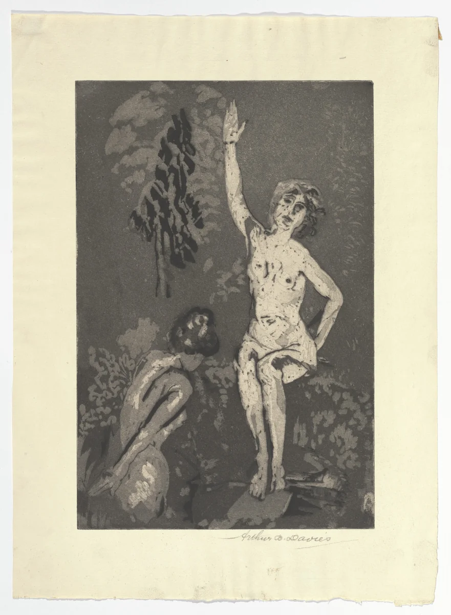 Amber Garden by Arthur B. Davies, print, 1919