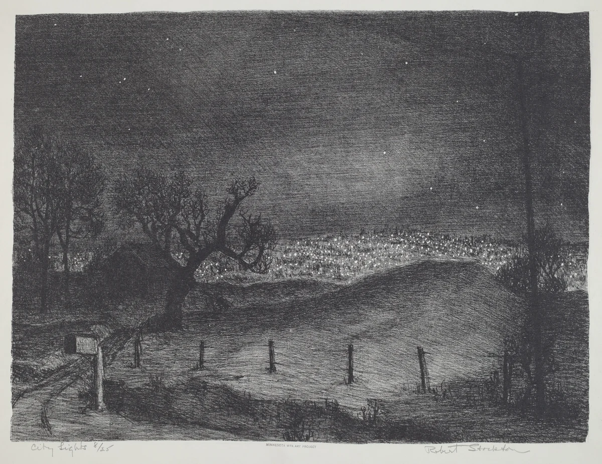 City Lights by Robert Stockton, print