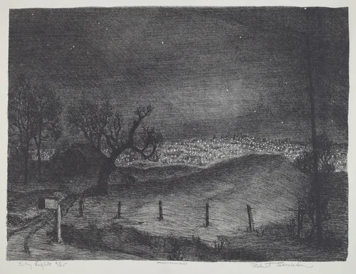 City Lights by Robert Stockton, print