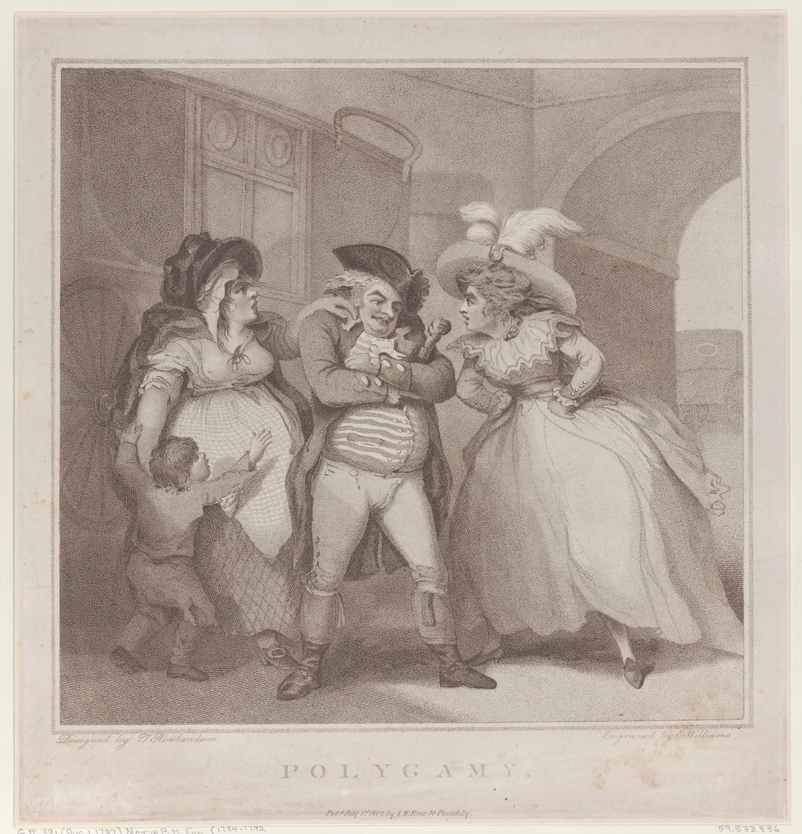 Polygamy by Edward Williams, print, 1787-1802