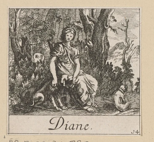 Diana by anonymous, print, 1620-1664