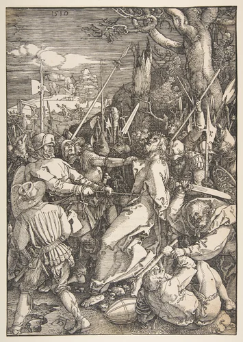 The Betrayal of Christ by Albrecht Dürer, print, 1485-1528