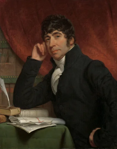 Portrait of Willem Bilderdijk by Charles Howard Hodges, painting, 1810