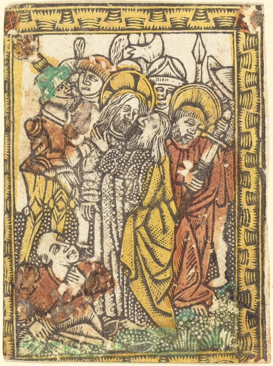 The Betrayal by German 15th Century, print, 1470-1480