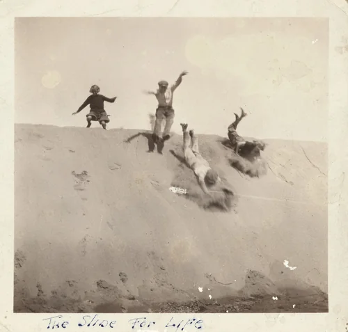 "The Slide For Life" by American 20th Century, photograph, 1890-1919