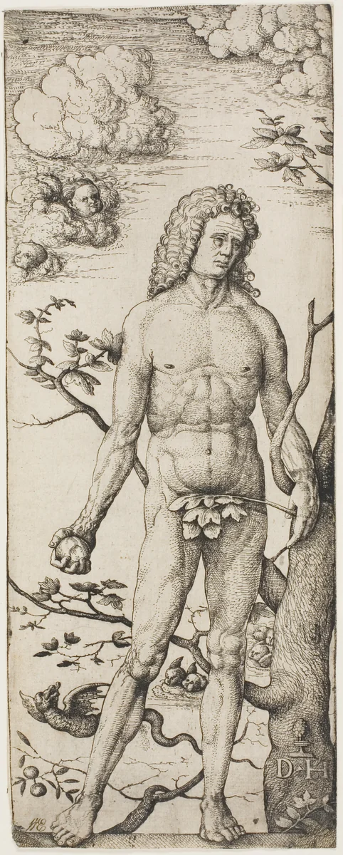 Adam by Daniel Hopfer, print, 1490-1536