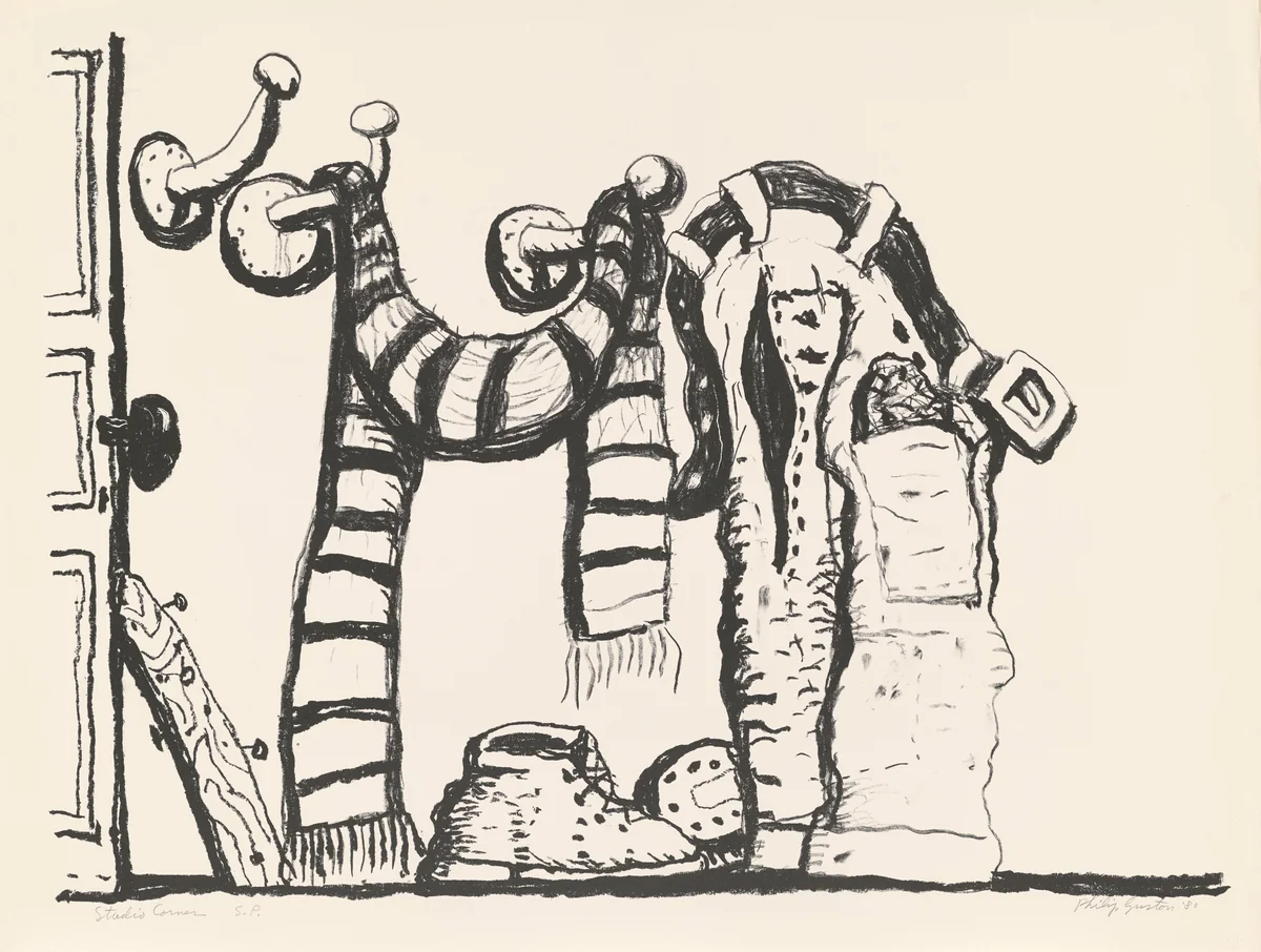 Studio Corner [special proof] by Philip Guston, print, 1979-1981