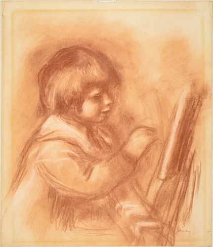 The Artist's Son Claude or "Coco" by Auguste Renoir, print, 1920-1949