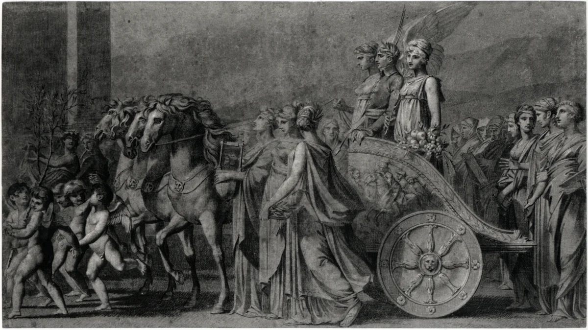 The Triumph of Bonaparte by Pierre-Paul Prud'hon, drawing, 1801