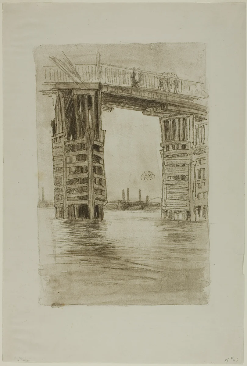 The Tall Bridge by James McNeill Whistler, print, 1878