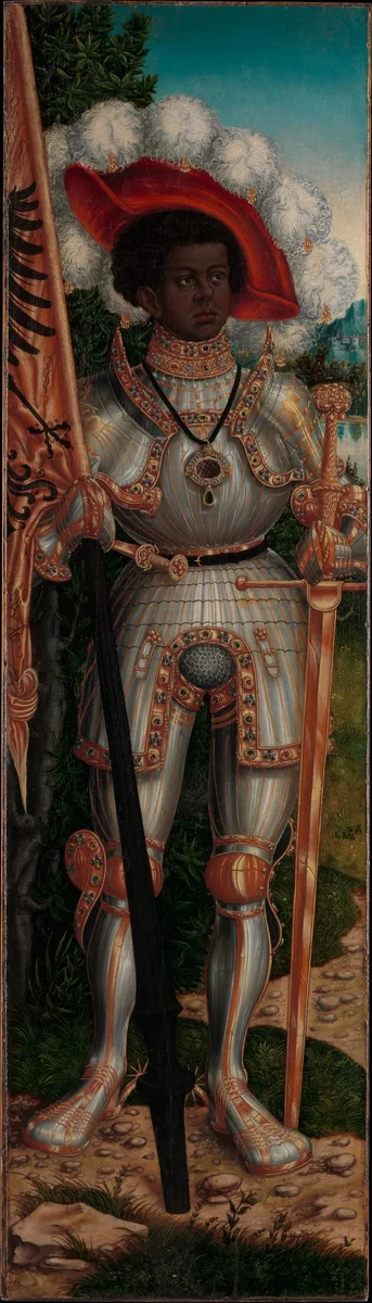 Saint Maurice by Lucas Cranach, painting, 1520-1525