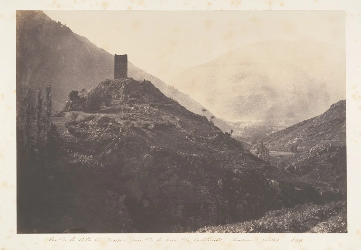 Vue de la Vallée de Luchon prise de la tour de Castelvieilh by Joseph Vigier, photograph, 1853