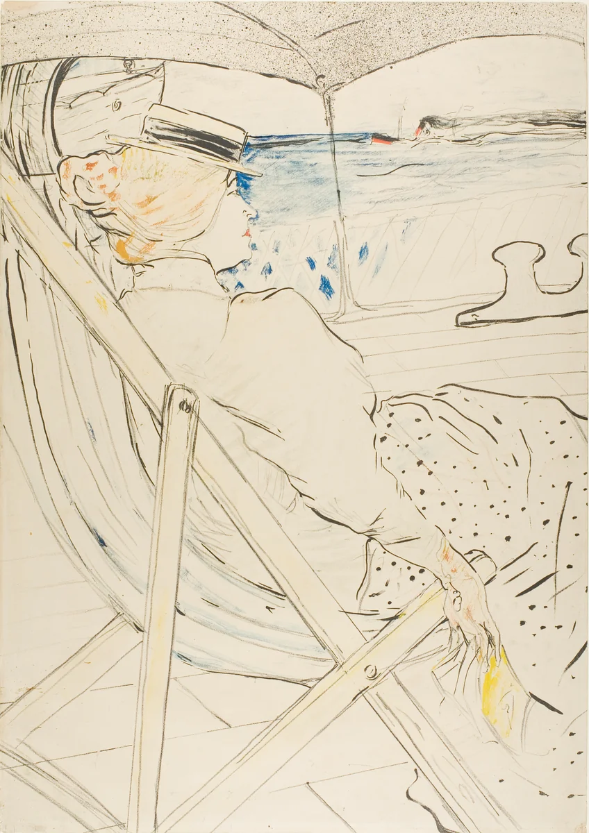 The Passenger in Cabin 54—The Cruise by Henri de Toulouse-Lautrec, print, 1896