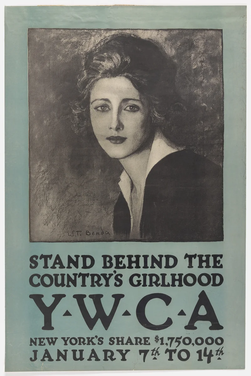 Stand by the Country's Girlhood - The YWCA Acts for You by W. T. Benda, design, 1918