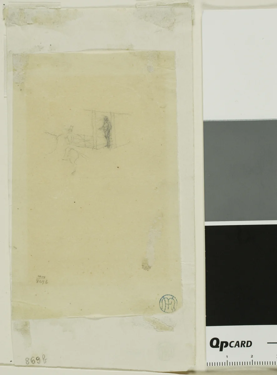 Study for San Francisco by Charles Meryon, drawing, 1855-1856