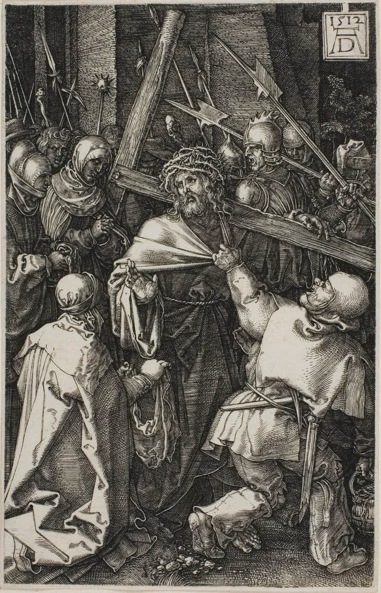 Bearing of the Cross, from The Engraved Passion by Albrecht Dürer, print, 1512