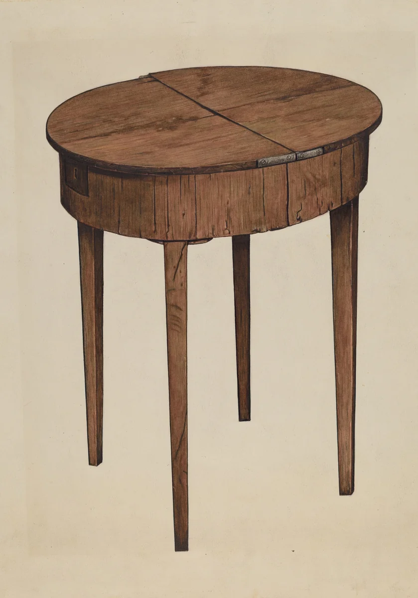 Sewing Table by Claude Marshall; Esther Williams, index of american design, 1939