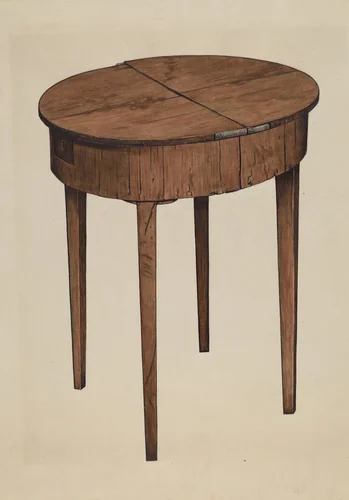 Sewing Table by Claude Marshall; Esther Williams, index of american design, 1939