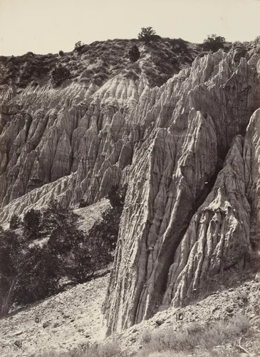 Rain Sculpture, Salt Creek Cañon, Utah by Timothy O'Sullivan, William H. Bell, photograph, 1871