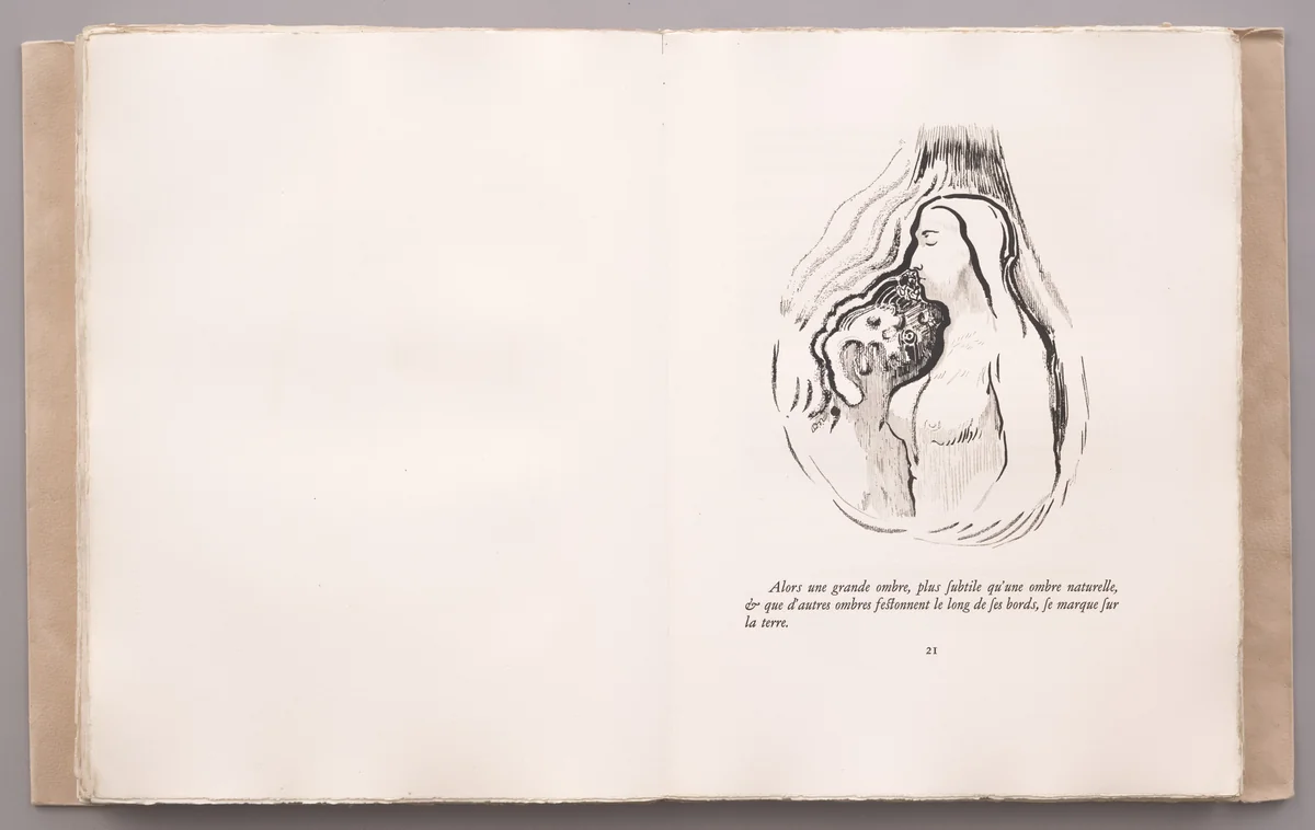 Headpiece (page 21) from La Tentation de Saint-Antoine by Odilon Redon, illustrated book, 1910