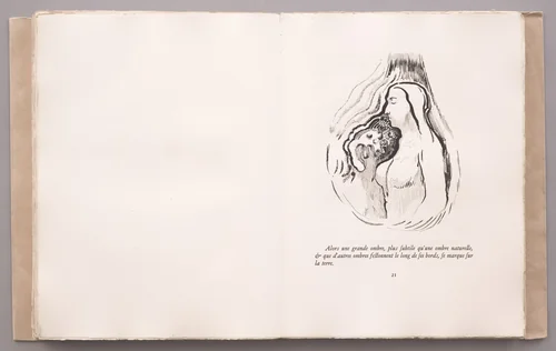 Headpiece (page 21) from La Tentation de Saint-Antoine by Odilon Redon, illustrated book, 1910