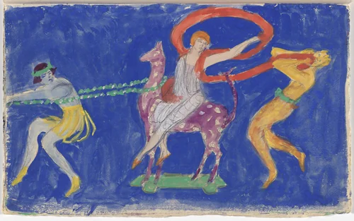 Costume design for artist's ballet Orphée of the Quat-z-arts by Florine Stettheimer, drawing, 1912