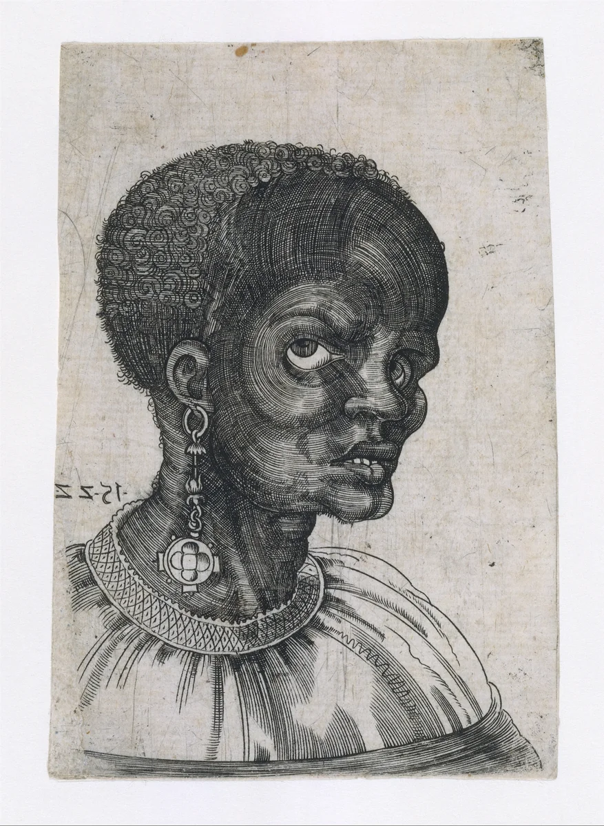 Head of a Man in Three-Quarter Profile by Frans Crabbe van Espleghem, print, 1522