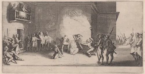 Le Couronnement D'Épines (The Crowning with Thorns), from "La Grande Passion" (The Large Passion) by Jacques Callot, print, 1618-1630