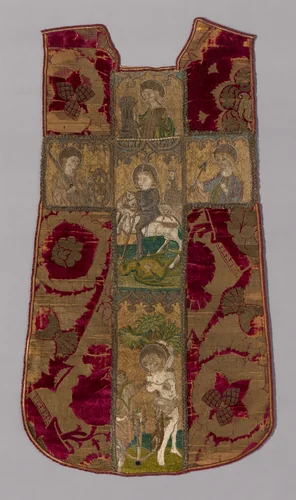 Chasuble Front with Orphrey Cross by Chasuble, textile, 1401-1500