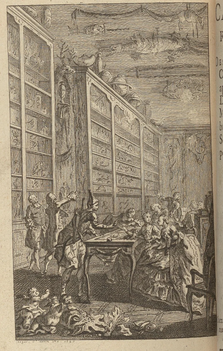 Catalogue raisonné des tableaux, estampes, coquilles, & autres curiosités : après le décès de feu Monsieur Dezalier d'Argenville, maître des comptes, & membre des Sociétés royale de Londres & de Monpellier by Augustin de Saint-Aubin, artwork, 1766