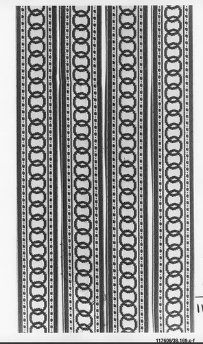 Part of a chair cover by Jean Démosthène Dugourc, textile, 1792-1802