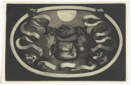 Embleem van de Geuzen by Arnout Rentinck, print, 1722-1775