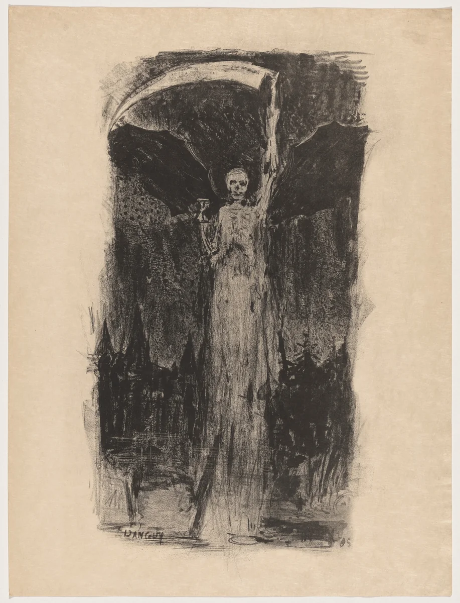 Le château de la mort (The House of the Dead) by Jean Danguy, print, 1895