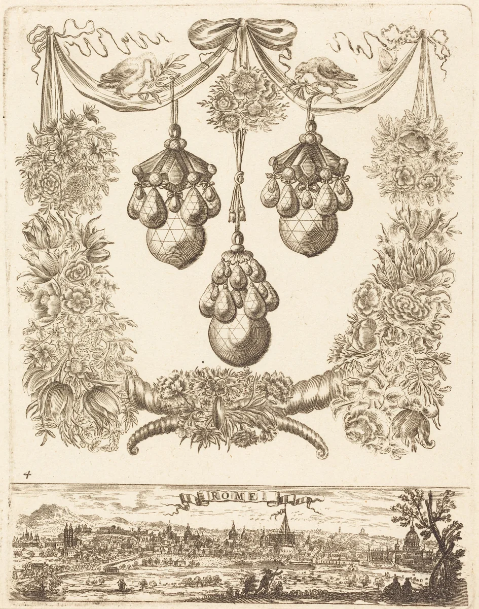 Rome by François Le Febvre, print, 1665