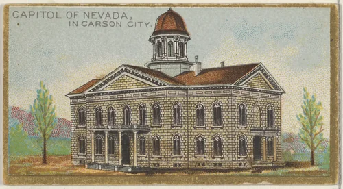 Capitol of Nevada in Carson City, from the General Government and State Capitol Buildings series (N14) for Allen & Ginter Cigarettes Brands by Allen & Ginter, print, 1889