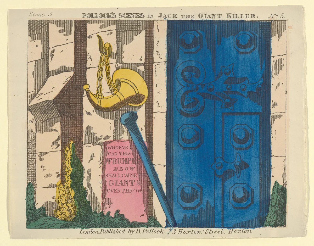 Scene 5, from Jack and the Giant Killer, Scenes for a Toy Theater by Benjamin Pollock, print, 1870-1890