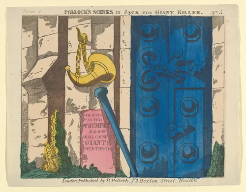 Scene 5, from Jack and the Giant Killer, Scenes for a Toy Theater by Benjamin Pollock, print, 1870-1890