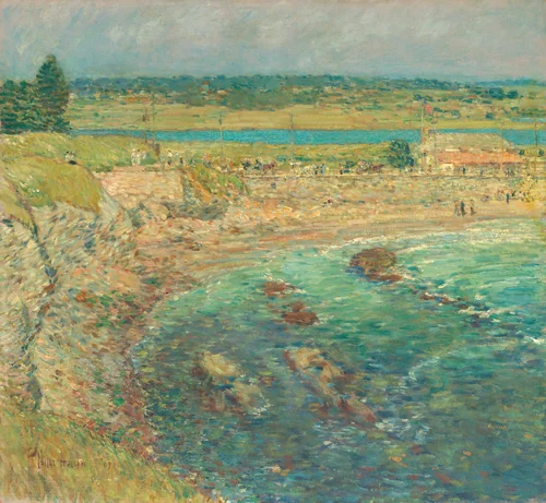 Bailey's Beach, Newport, R.I. by Childe Hassam, painting, 1901