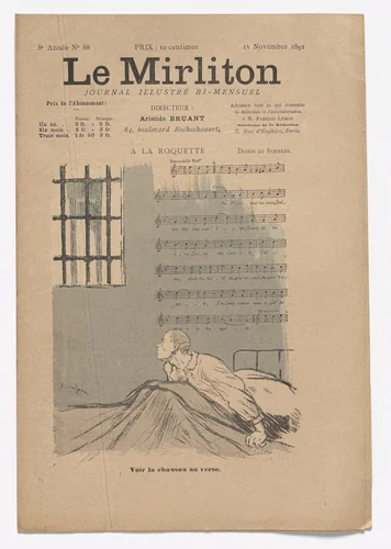 Le Mirliton, no. 88 by Théophile-Alexandre Steinlen, periodical, 1892
