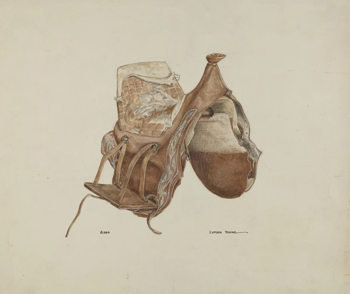 Woman's Side Saddle by Lyman Young, index of american design, 1936