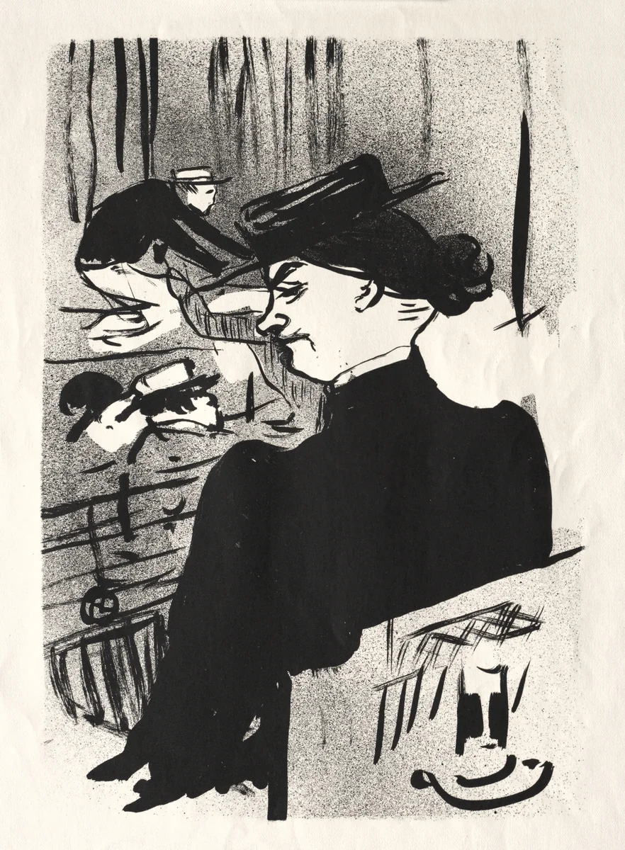 Le Café-concert: Une Spectatrice by Henri de Toulouse-Lautrec, print, 1893