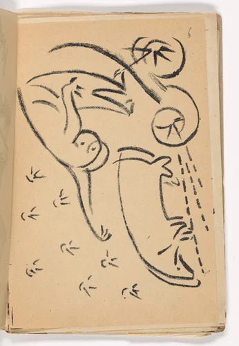 Plate (folio 7) from Vzorval' (Explodity) by Nikolai Kul'bin, illustrated book, 1913