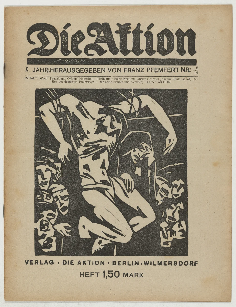 Die Aktion, vol. 10, no. 13/14 by Aloys Wach, periodical, 1920