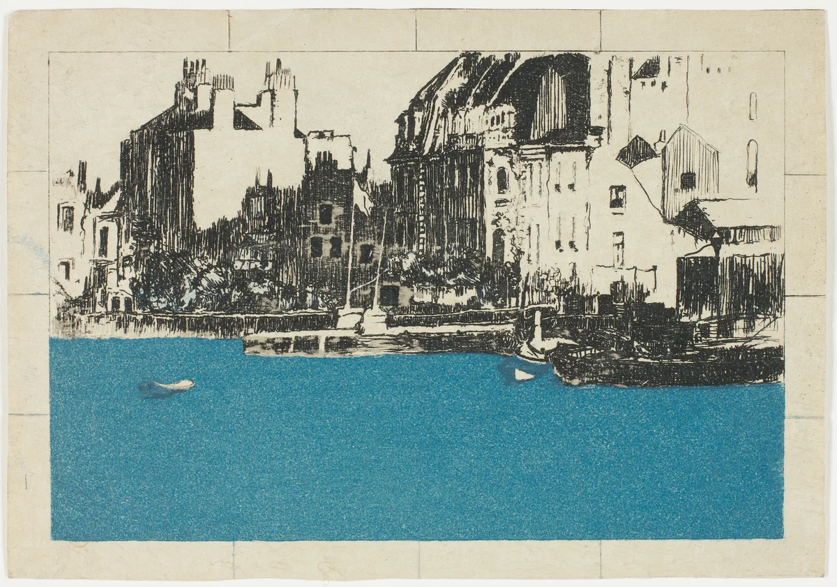 Chelsea Palaces (Color Version) by Theodore Roussel, print, 1890-1897