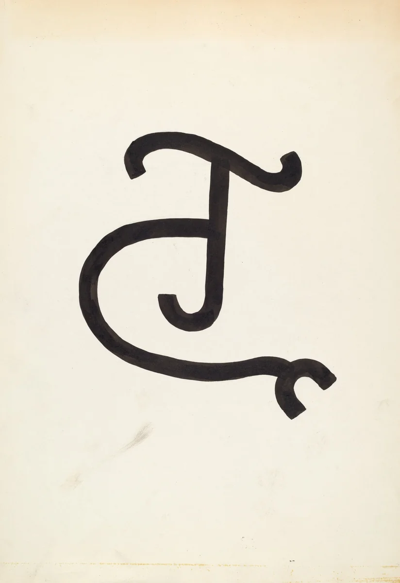 Cattle Brand by J. Henry Marley, index of american design, 1936