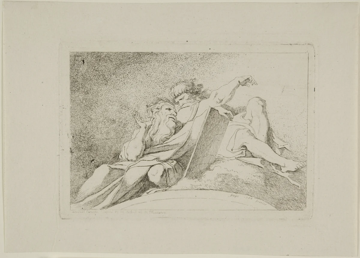 Two Prophets by Jean-Honoré Fragonard
Ludovico Carracci, print, 1764