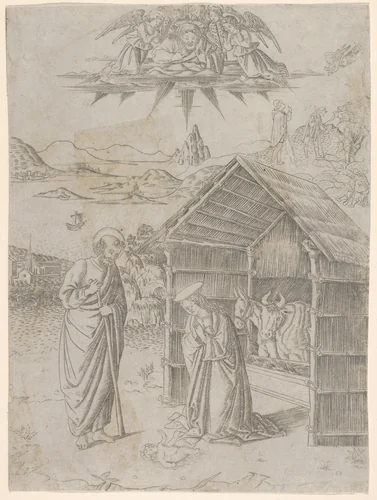 The Nativity, from "Life of the Virgin and Christ" by Francesco Rosselli, print, 1490-1500