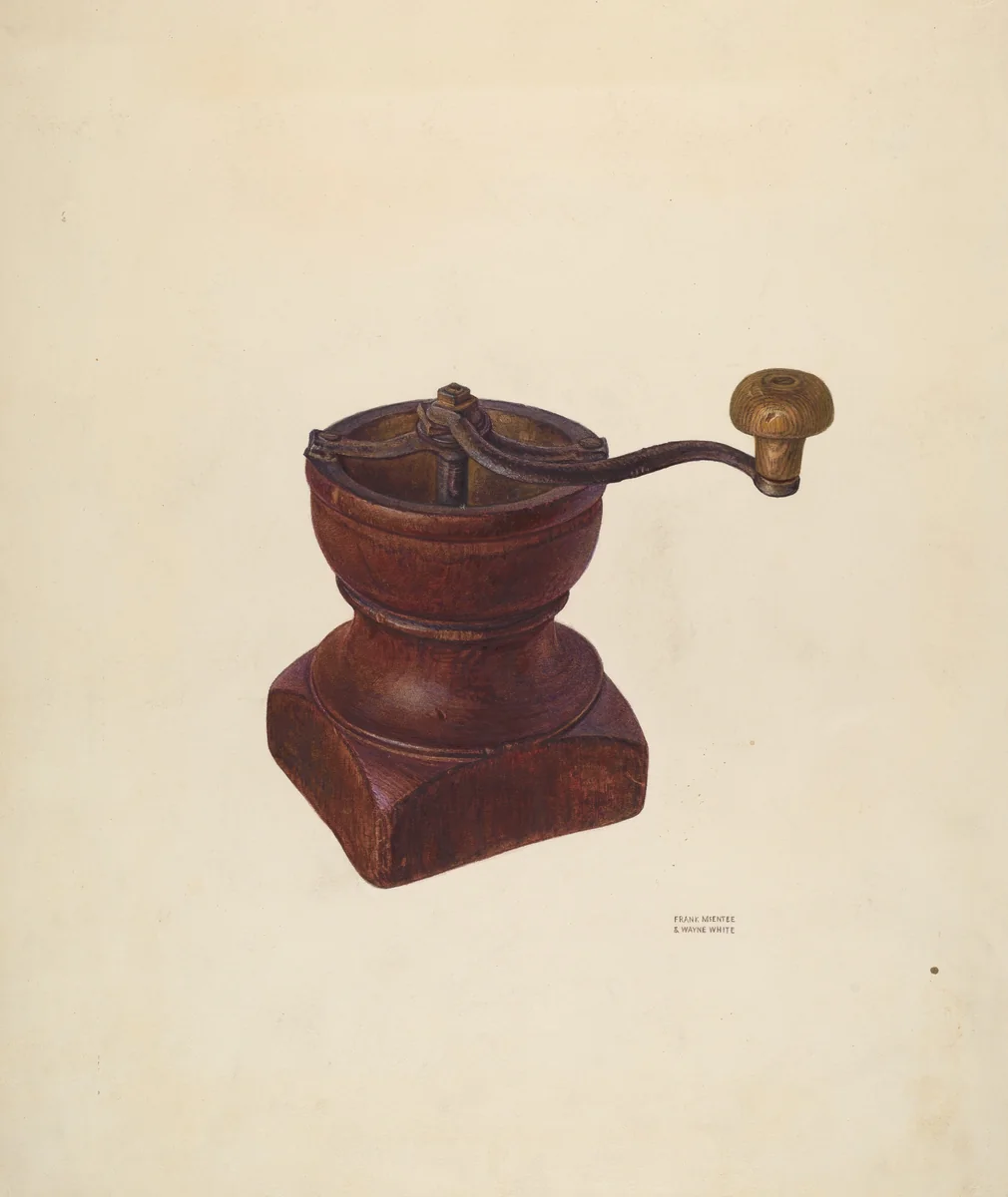 Coffee Grinder by Frank McEntee; Wayne White, index of american design, 1940