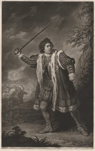 David Garrick in the Role of Richard III by John Dixon; Nathaniel Dance-Holland; John Boydell, print, 1772